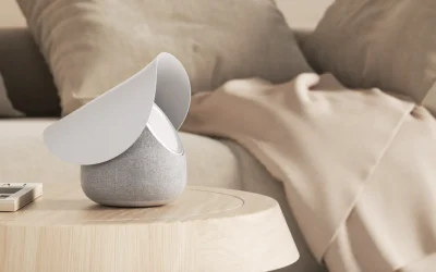 THIS SPEAKER ALLOWS LONG-DISTANCE COUPLES TO SHARE SYNCHRONIZED LISTENING EXPERIENCES